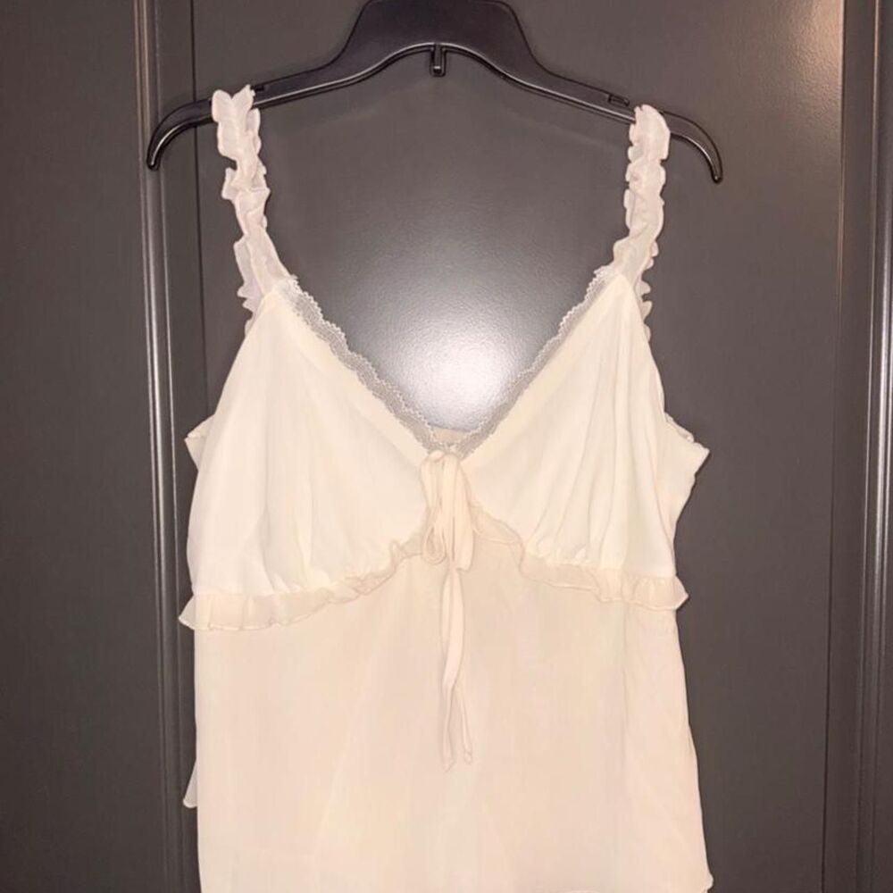 Shein Women's White and Cream Vest